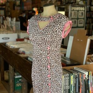 Voodoo Vixen animal print midi dress.